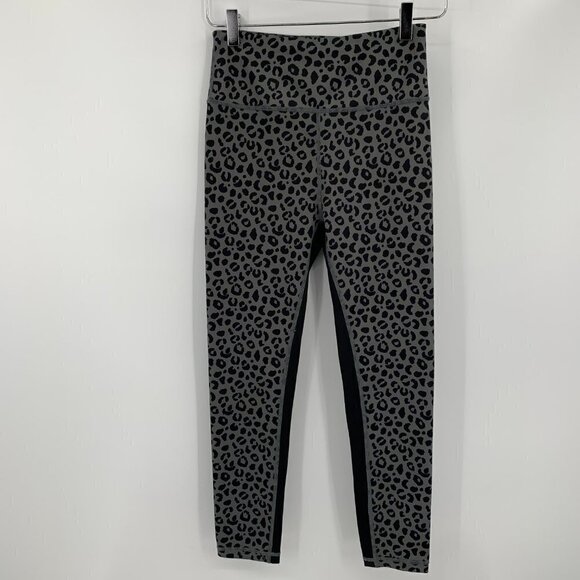 Allfenix 7/8 Length leggings leopard charcoal cheetah High Waist new Small - Picture 1 of 4